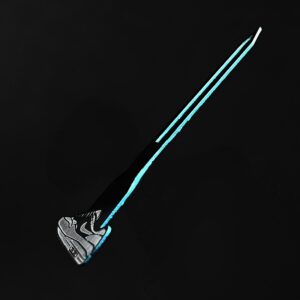 Aiguille de montre sur mesure en forme de basket Air Max miniature avec contour bleu turquoise par 71 Custom